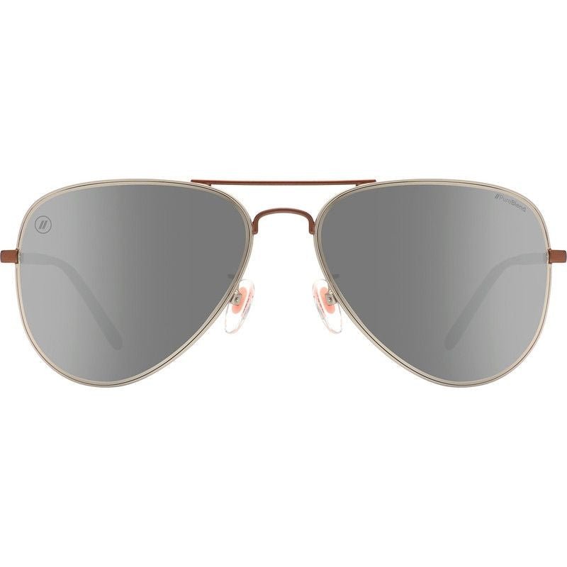 A Series, Mojave Ghost Matte Rose Gold/Silver PC Polarised Mirror Lenses
