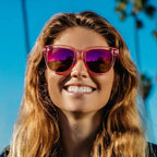 Grove, Neon Queen Pink/Hot Pink Mirror Polarised Lenses
