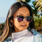 Shadow, Zero Gravity Silver/Rainbow Lavender Mirror Polarised Lenses