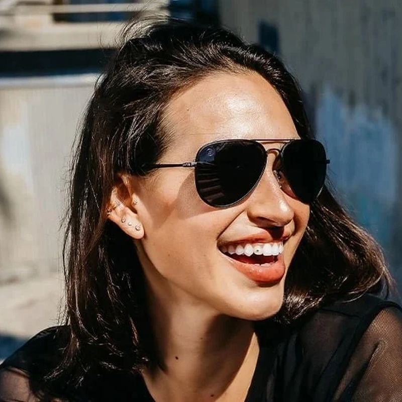 Blenders A Series Spider Jet Black Grey Polarised Lifestyle