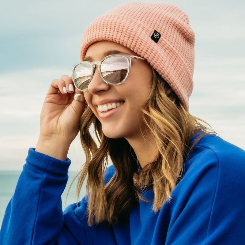 Blenders North Park Aspen Crystal Rose Gold Polarised Lifestyle