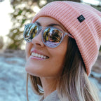 Blenders North Park Aspen Crystal Rose Gold Polarised Lifestyle2