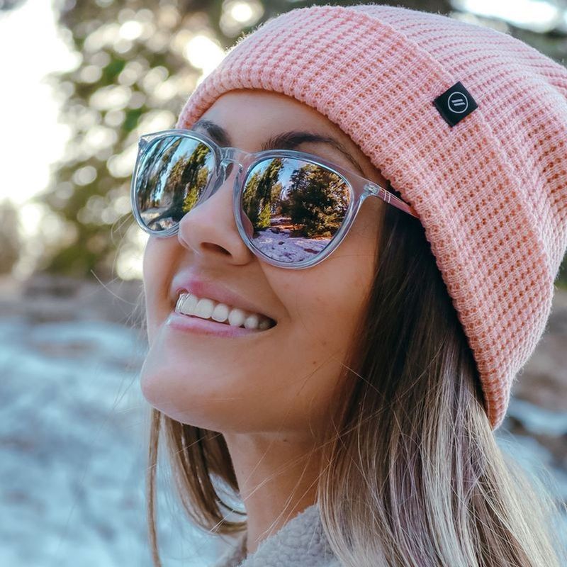 Blenders North Park Aspen Crystal Rose Gold Polarised Lifestyle2