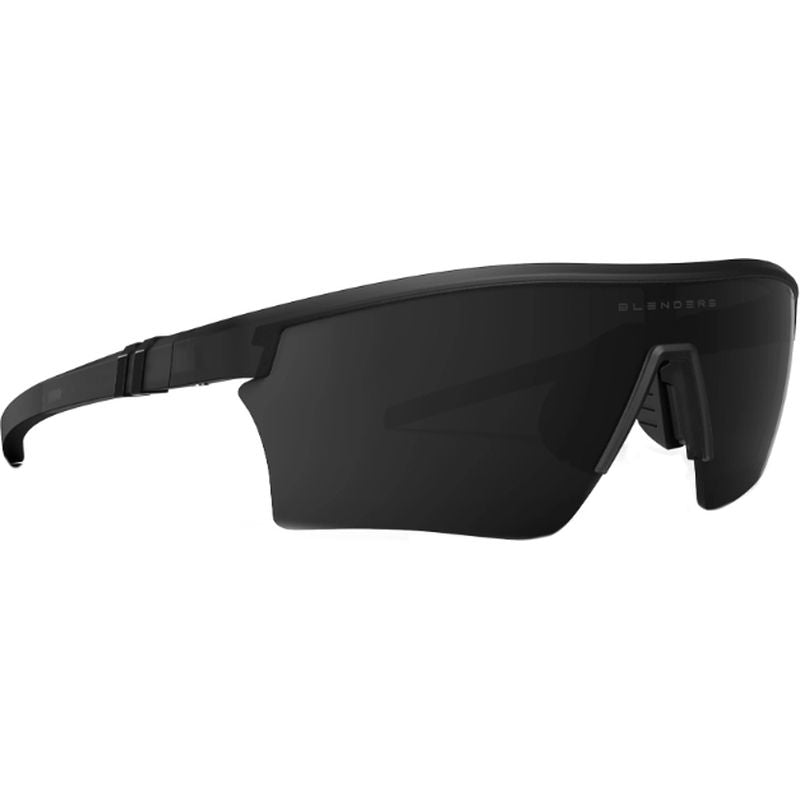 Blenders Pacer Matte Black Smoke Polarised Angle
