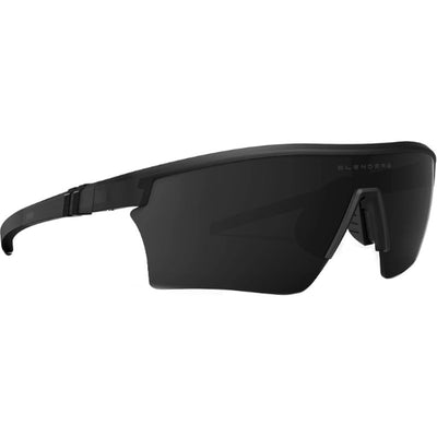 Blenders Pacer Matte Black Smoke Polarised Angle