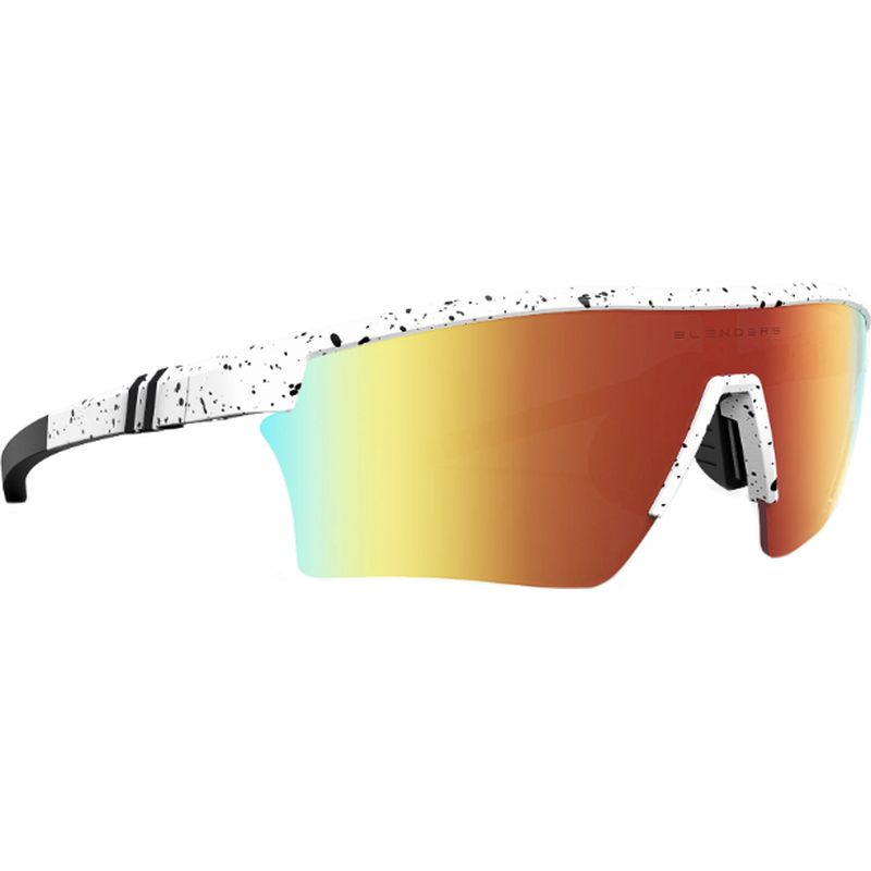 Blenders Pacer White Splatter Red Mirror Polarised Angle