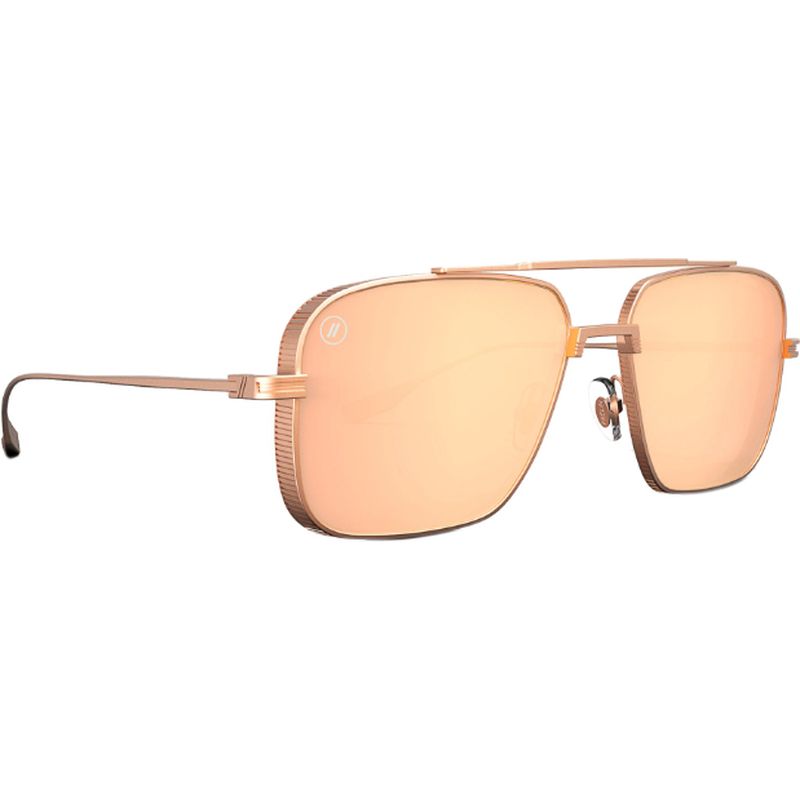 Blenders Phoenix Matte Champagne Champagne Mirror Polarised Angle