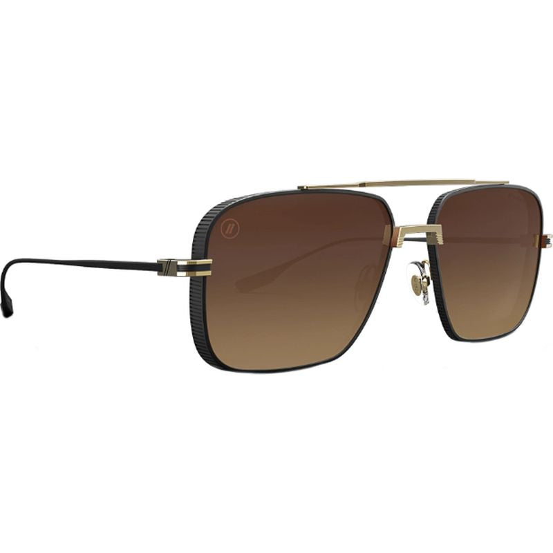 Blenders Phoenix Matte Espresso Brown Gradient Polarised Angle