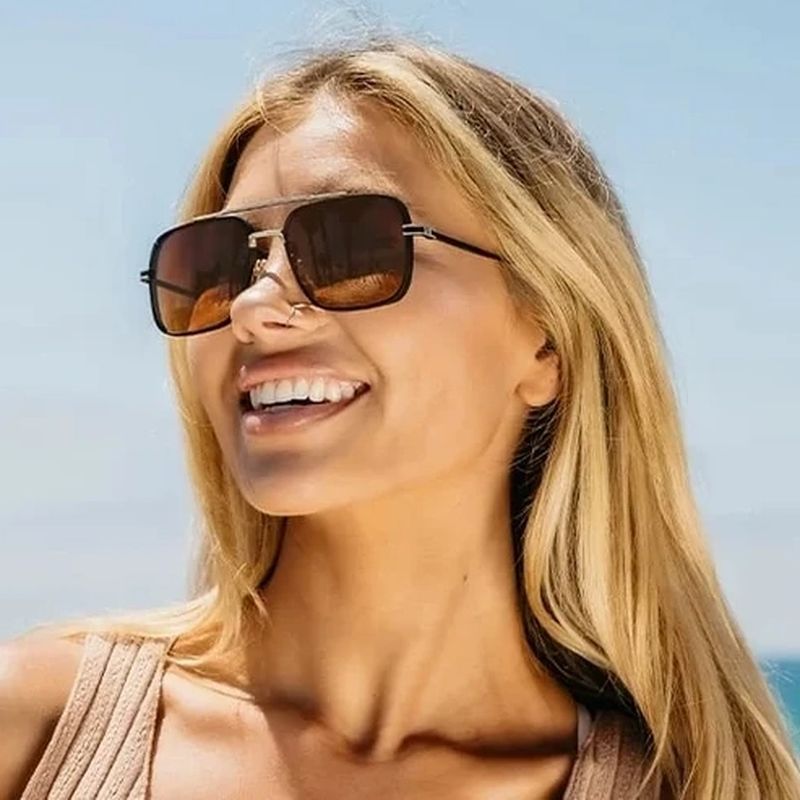 Blenders Phoenix Matte Espresso Brown Gradient Polarised Lifestyle