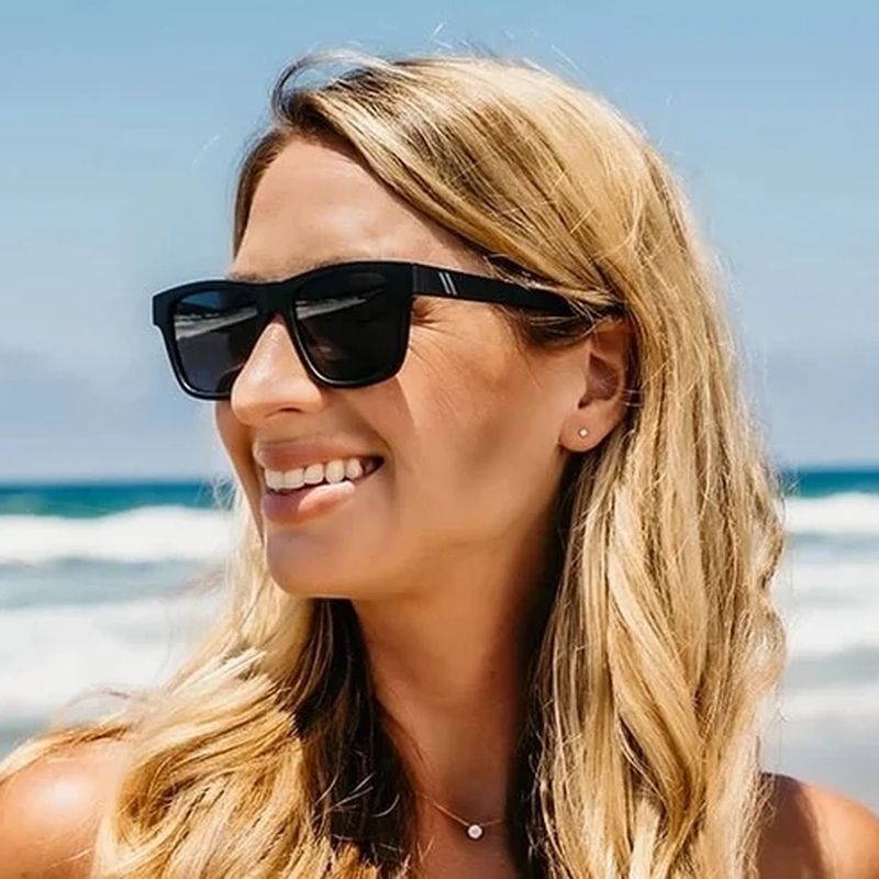 Blenders Tate Matte Black Smoke Polarised Lifestyle