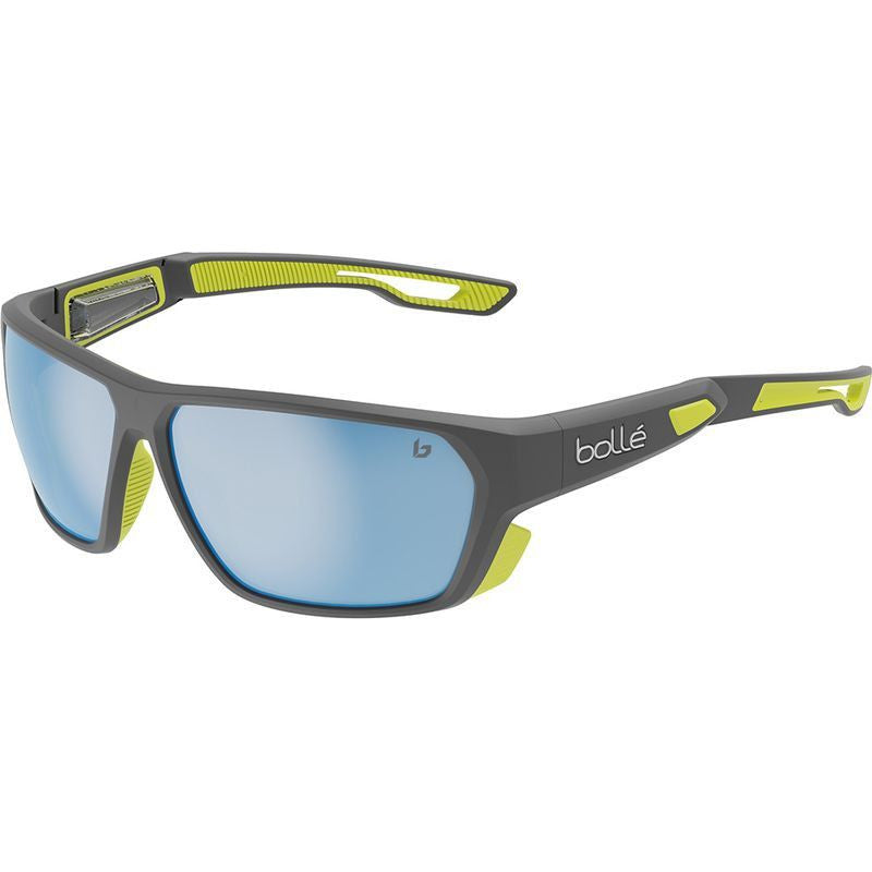 Airfin, Matte Grey and Acid/Sky Blue Polarised Lenses