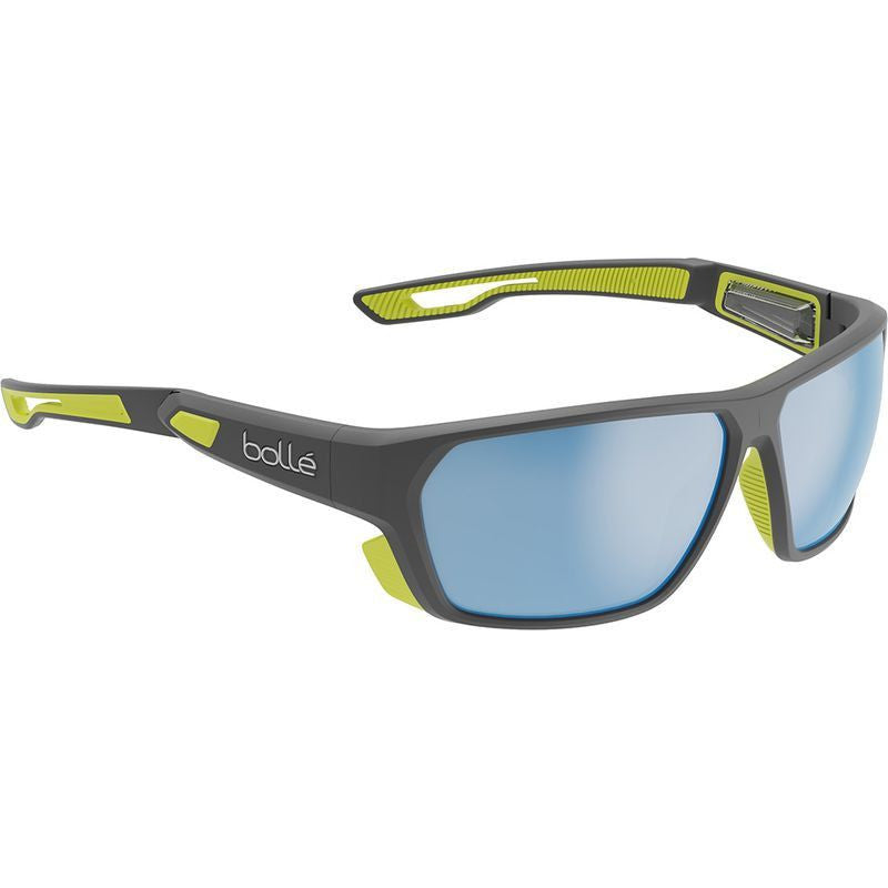 Airfin, Matte Grey and Acid/Sky Blue Polarised Lenses