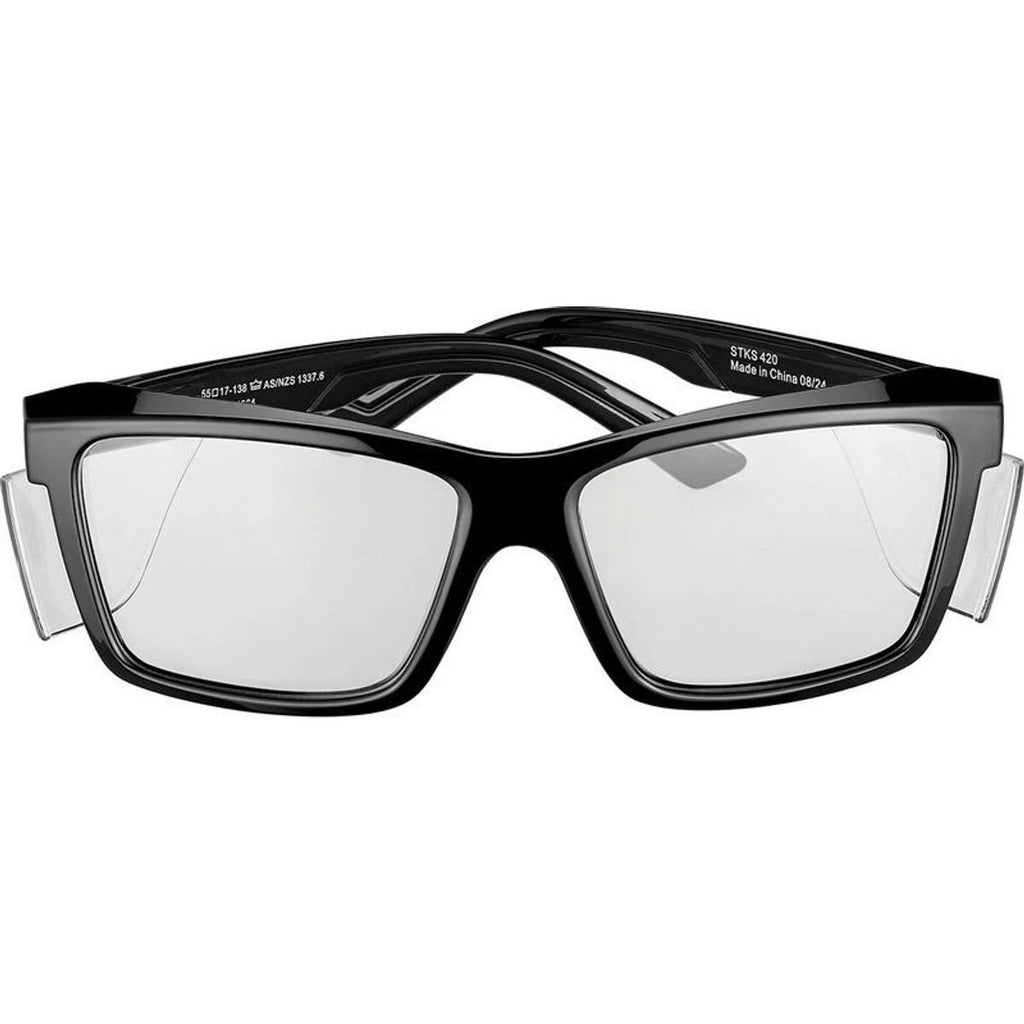 STKS 420, Gloss Black/Clear Lenses