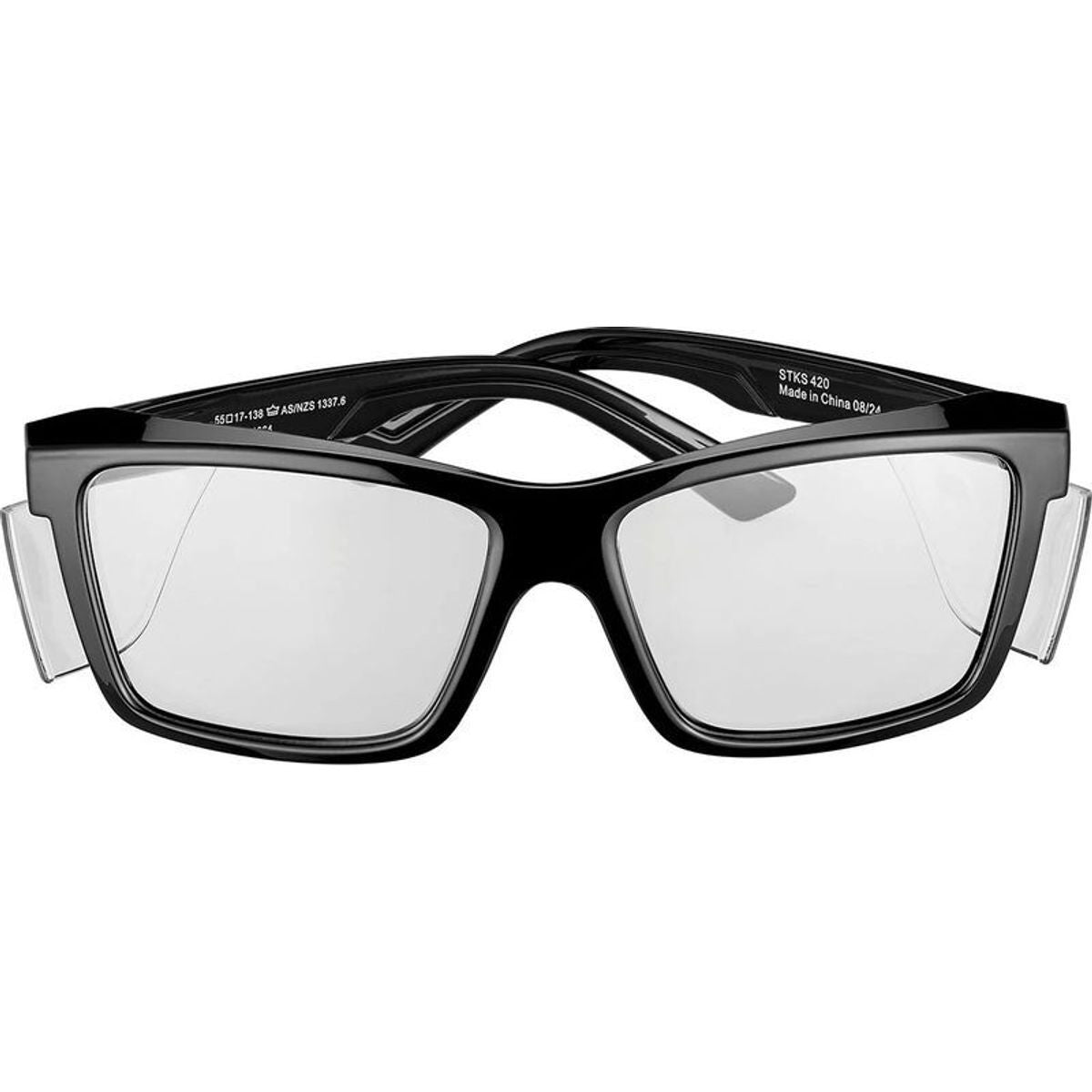 STKS 420, Gloss Black/Clear Lenses