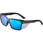 Bolle Safety STKS 420 Matte Black Cobalt Mirror Polarised Angle