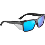 Bolle Safety STKS 420 Matte Black Cobalt Mirror Polarised Angle2