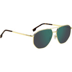 1612/F/SK, Gold/Green Mirror Lenses