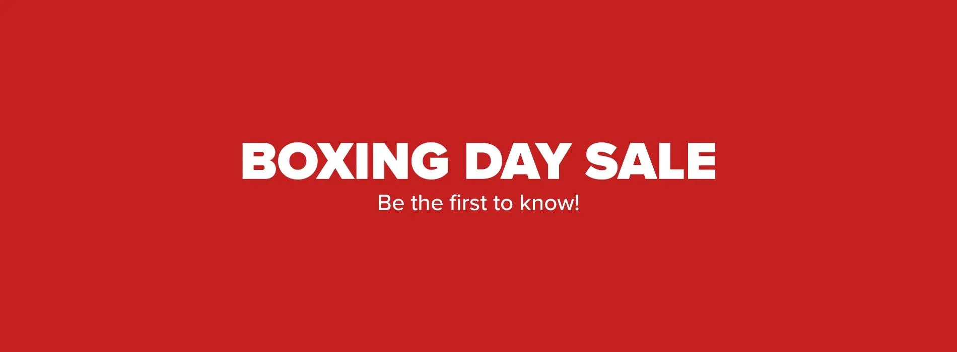 Boxing Day Sale Banner