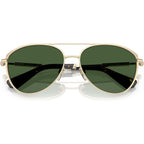 BE3157, Light Gold/Dark Green Lenses
