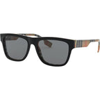 BE4293, Top Black and Vintage Check/Grey Lenses