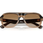 BE4478, Striped Beige/Brown Gradient Lenses