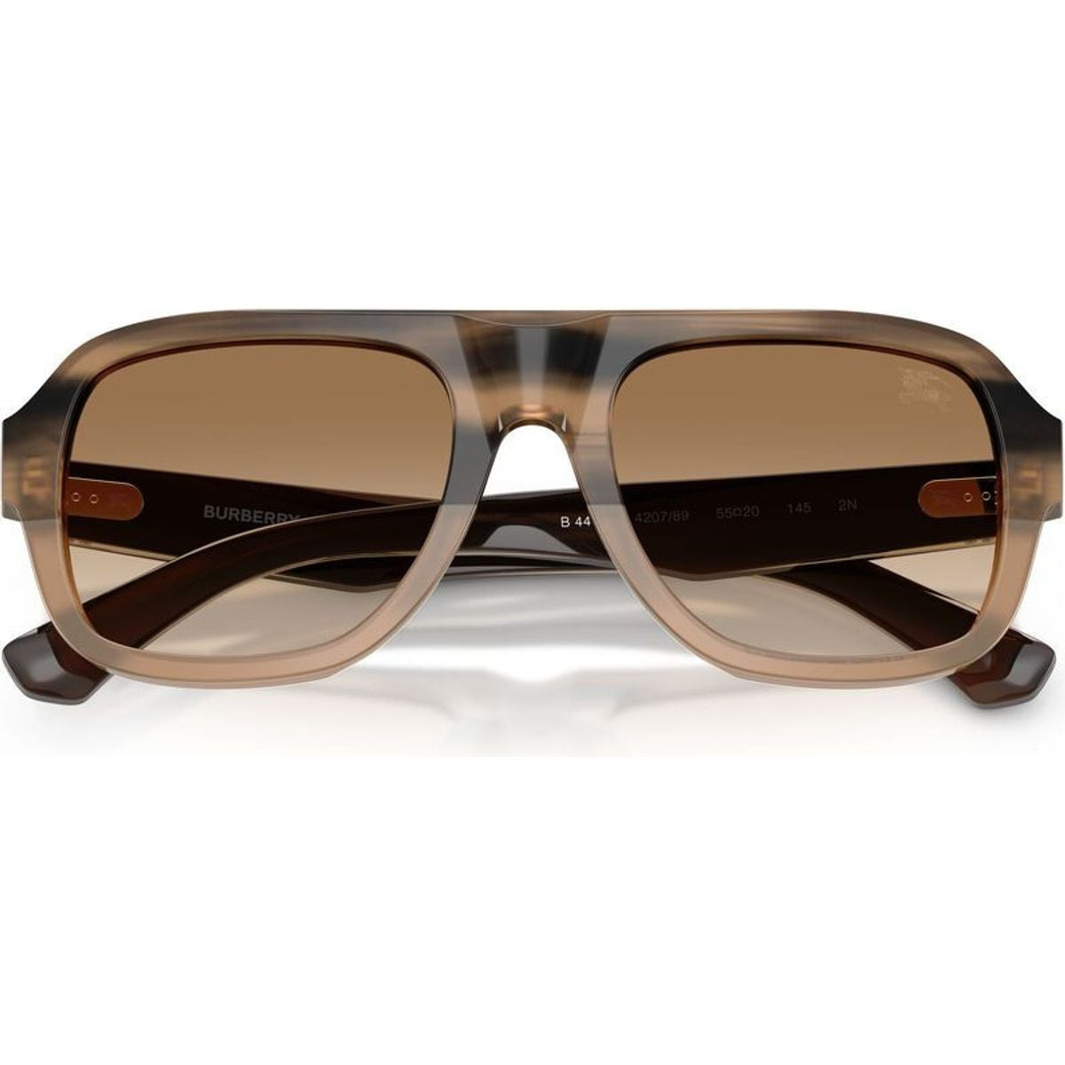 BE4478, Striped Beige/Brown Gradient Lenses