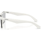 BE4480D, White/Light Grey Tampo Silver Mirror Lenses