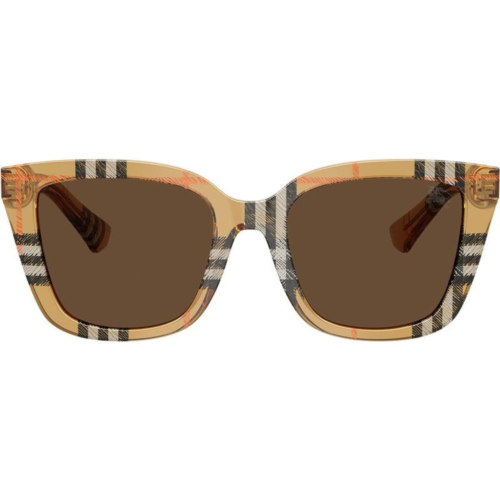 BE4487, Check Sand/Dark Brown Lenses