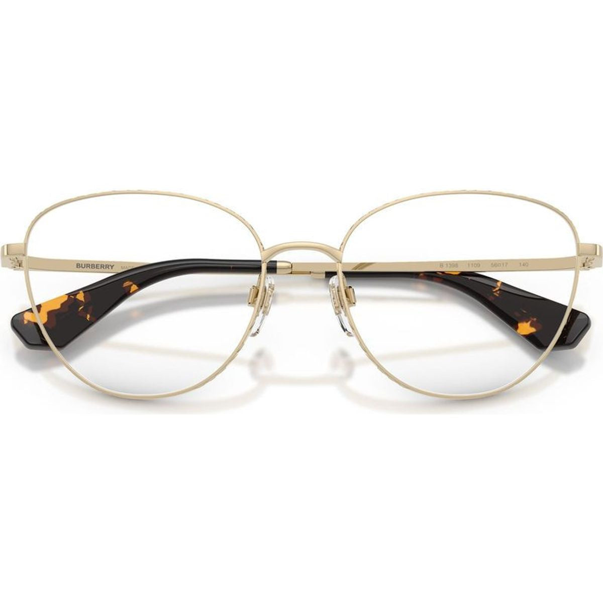 BE1398, Light Gold/Clear Lenses 54 Eye Size