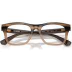 BE2445, Striped Beige/Clear Lenses 52 Eye Size