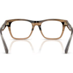 BE2445, Striped Beige/Clear Lenses 52 Eye Size
