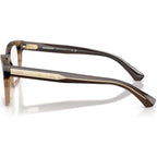 BE2445, Striped Beige/Clear Lenses 52 Eye Size