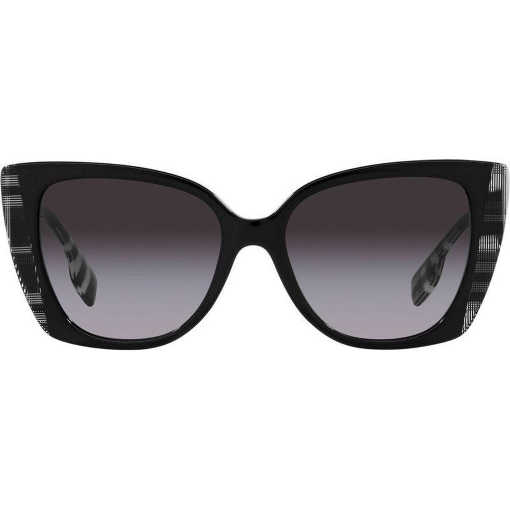 Meryl BE4393, Black Check White Black/Dark Grey Gradient Lenses