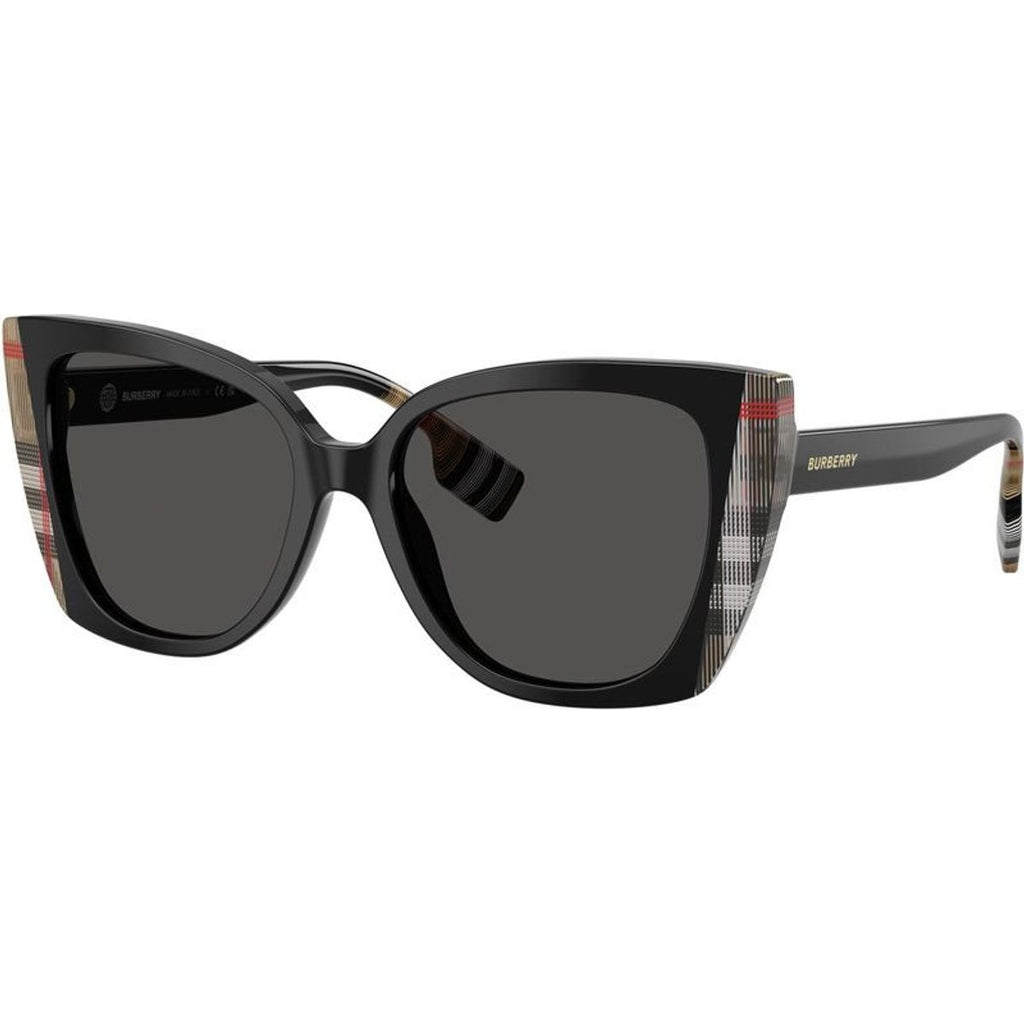 Meryl BE4393, Black and Vintage Check/Dark Grey Lenses