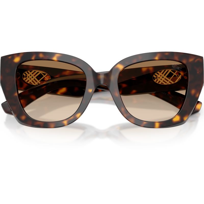 Burberry BE4503 Dark Havana Brown Gradient Front2