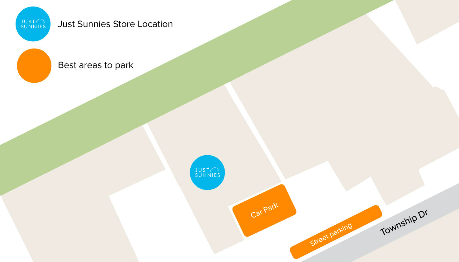 Burleigh Showroom parking diagram