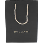 Bvlgari Shopping Bag, Black with Rope Handle