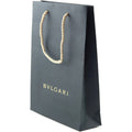 Bvlgari Shopping Bag, Black with Rope Handle