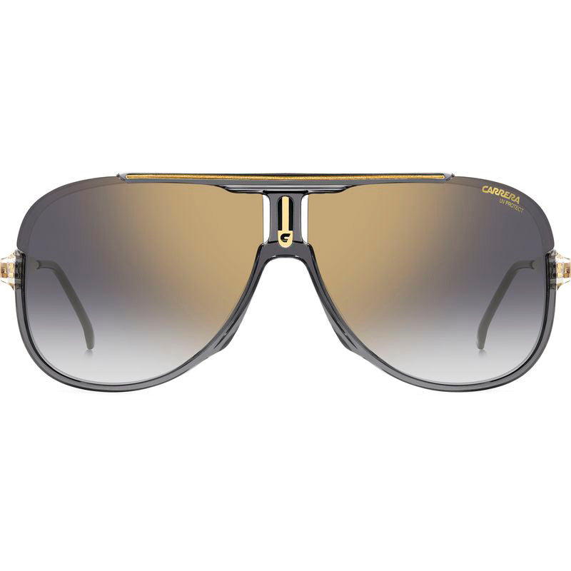 1059/S, Grey/Gold Grey Gradient Mirror Lenses
