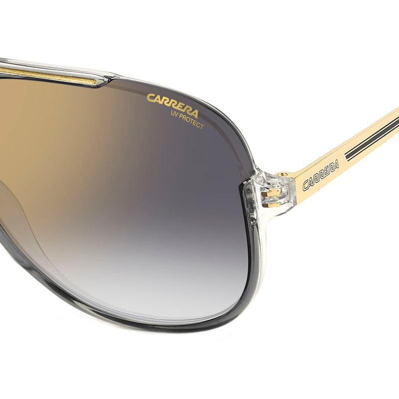 1059/S, Grey/Gold Grey Gradient Mirror Lenses