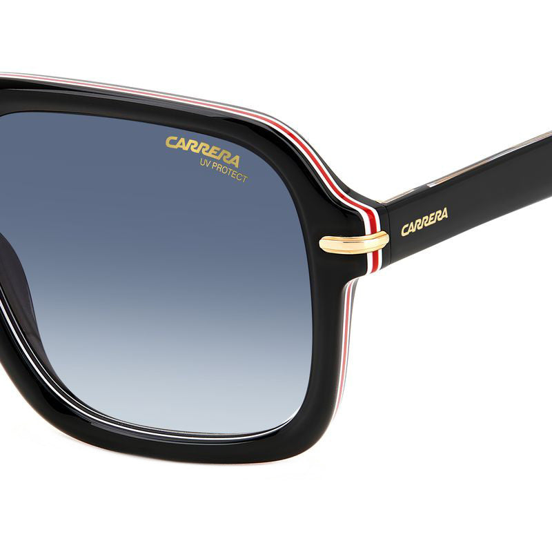 317/S, Striped Black/Dark Blue Gradient Lenses