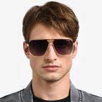 1062/S, Matte Black Gold Black/Dark Grey Gradient Lenses