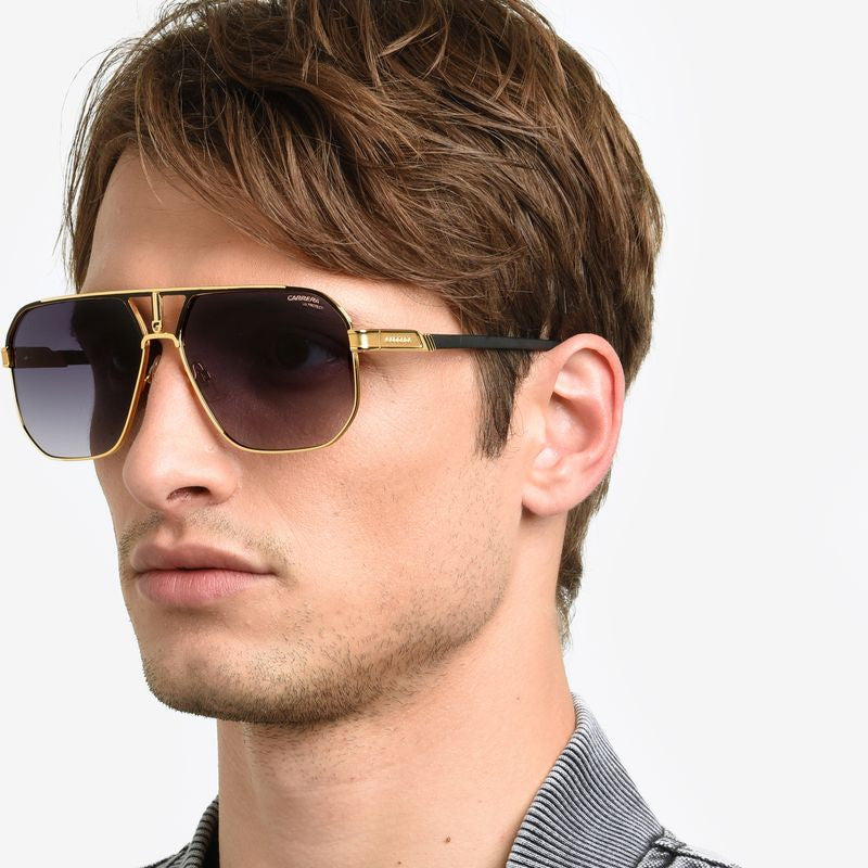 1062/S, Matte Black Gold Black/Dark Grey Gradient Lenses