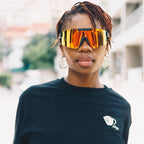 Luca, Black/Red Mirror Polarised Lenses