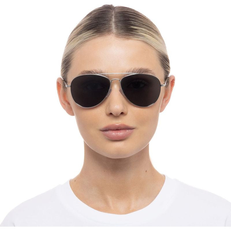 Acacia Small, Silver/Smoke Polarised Lenses