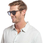 Bright, Black Rubber/Smoke Polarised Lenses