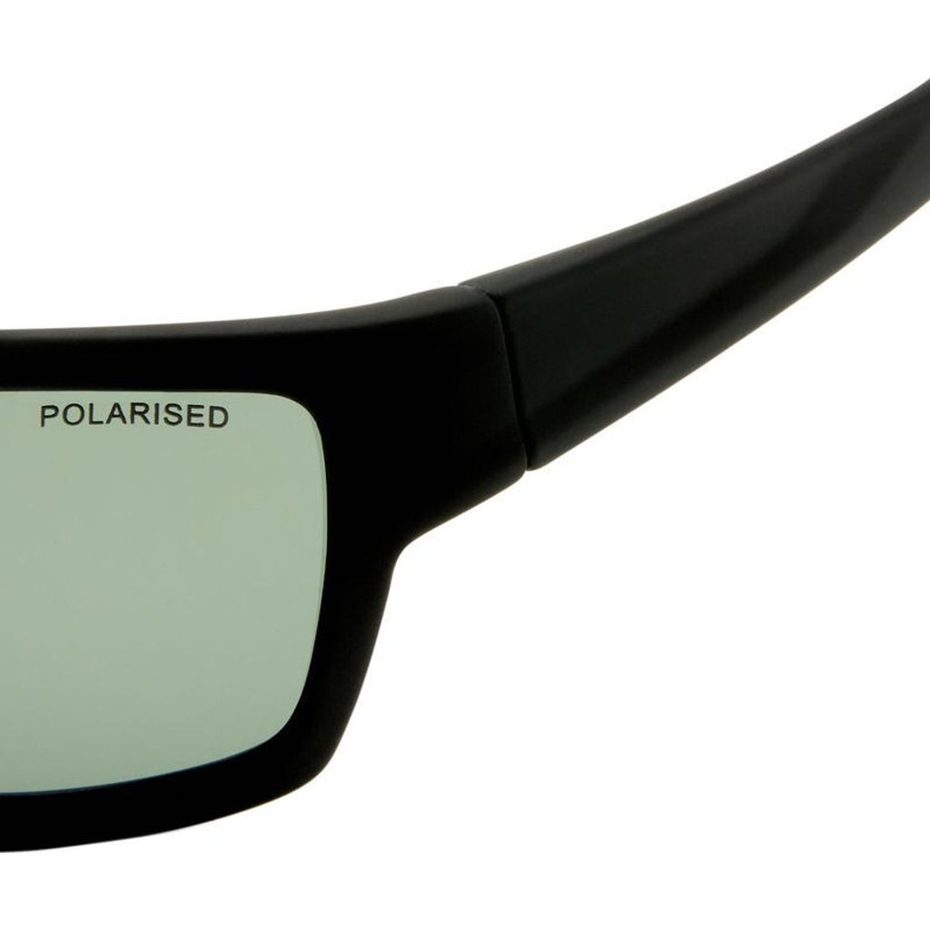 Bulla, Black Rubber/Green Polarised Lenses