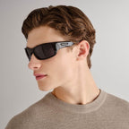 Burleigh, Black and Charcoal/Smoke Polarised Lenses
