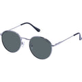 Enviro Round Metal, Silver and Black/Khaki Polarised Lenses