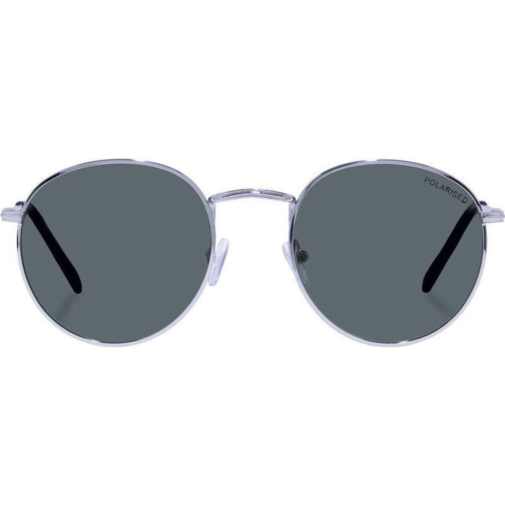 Enviro Round Metal, Silver and Black/Khaki Polarised Lenses